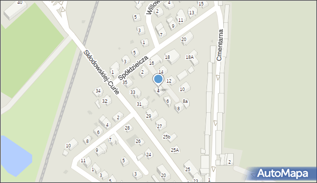 Lubin, Spółdzielcza, 4, mapa Lubin