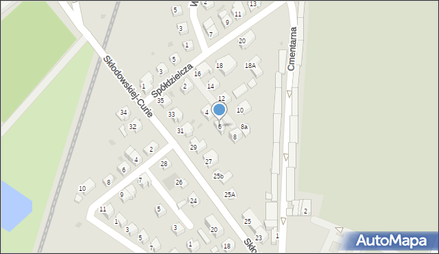 Lubin, Spółdzielcza, 6, mapa Lubin