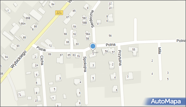 Lublewo Gdańskie, Spokojna, 1, mapa Lublewo Gdańskie