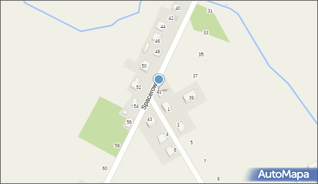 Luborzyca, Spacerowa, 41, mapa Luborzyca
