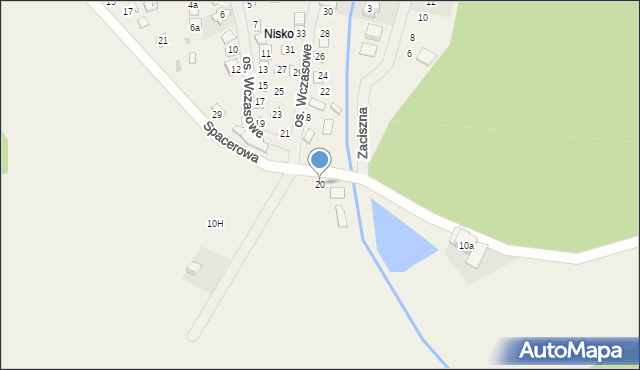 Lubowidz, Spacerowa, 20, mapa Lubowidz