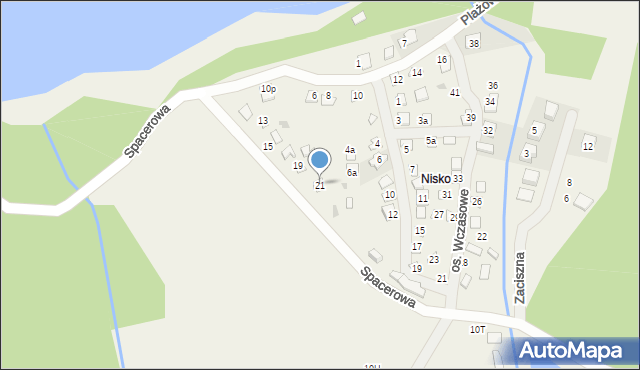 Lubowidz, Spacerowa, 21, mapa Lubowidz