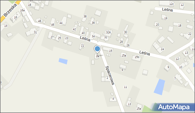 Lubsza, Spacerowa, 2a, mapa Lubsza