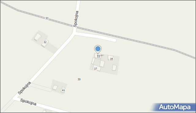 Łuczyce, Spokojna, 33, mapa Łuczyce