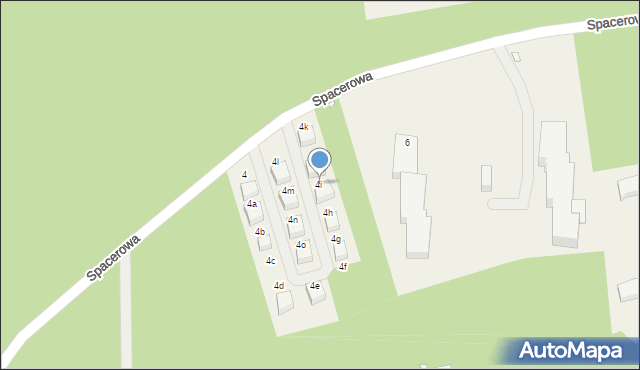 Łukęcin, Spacerowa, 4i, mapa Łukęcin