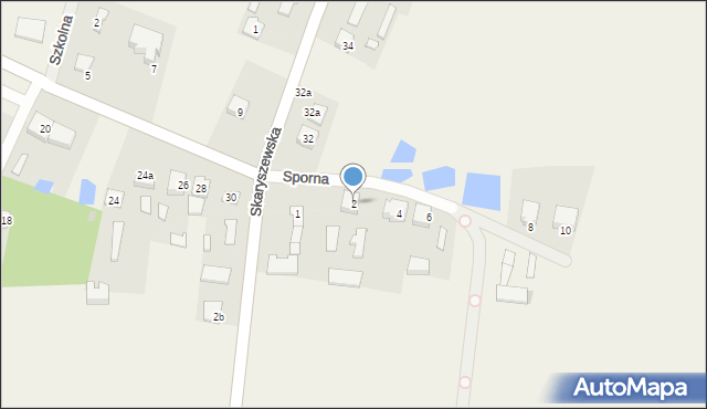Maków, Sporna, 2, mapa Maków