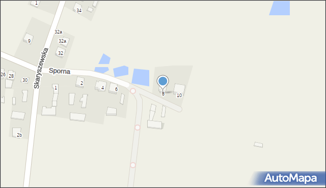 Maków, Sporna, 8, mapa Maków