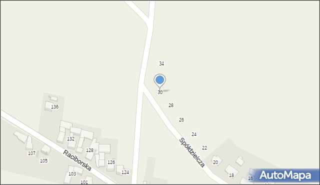 Maków, Spółdzielcza, 30, mapa Maków