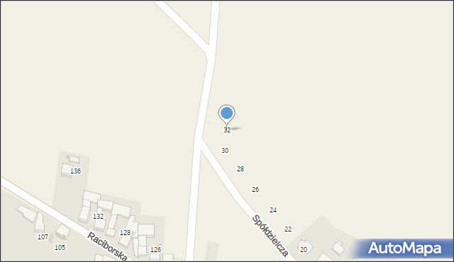 Maków, Spółdzielcza, 32, mapa Maków