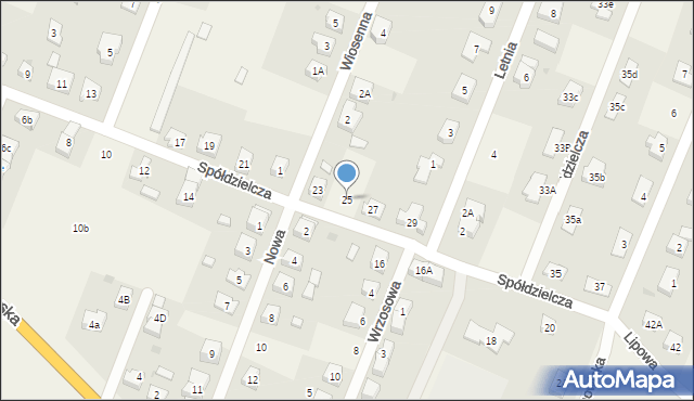 Marcinkowice, Spółdzielcza, 25, mapa Marcinkowice