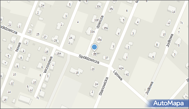Marcinkowice, Spółdzielcza, 35, mapa Marcinkowice
