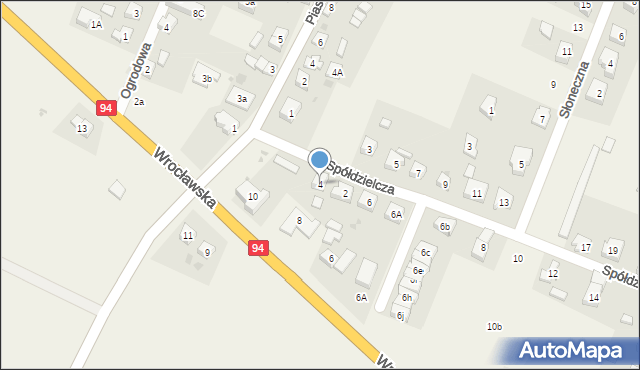 Marcinkowice, Spółdzielcza, 4, mapa Marcinkowice