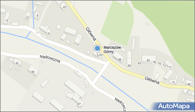 Marciszów, Spółdzielcza, 2, mapa Marciszów