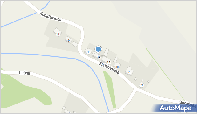Marciszów, Spółdzielcza, 34, mapa Marciszów