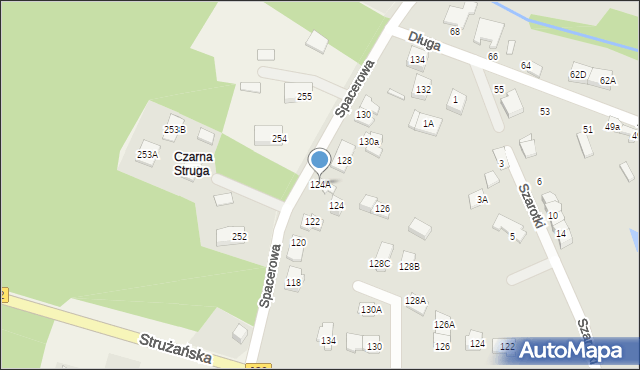 Marki, Spacerowa, 124A, mapa Marki