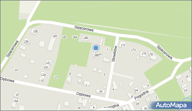 Marki, Spacerowa, 168, mapa Marki
