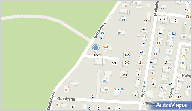 Marki, Spacerowa, 90a, mapa Marki