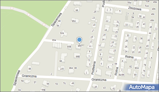 Marki, Spacerowa, 90C, mapa Marki