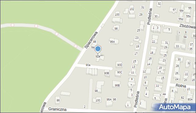 Marki, Spacerowa, 92a, mapa Marki