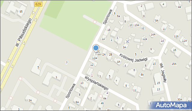 Marki, Sportowa, 12B, mapa Marki