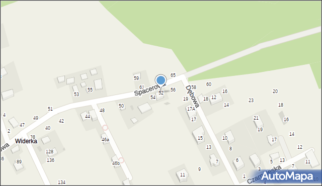 Masłomiąca, Spacerowa, 52, mapa Masłomiąca