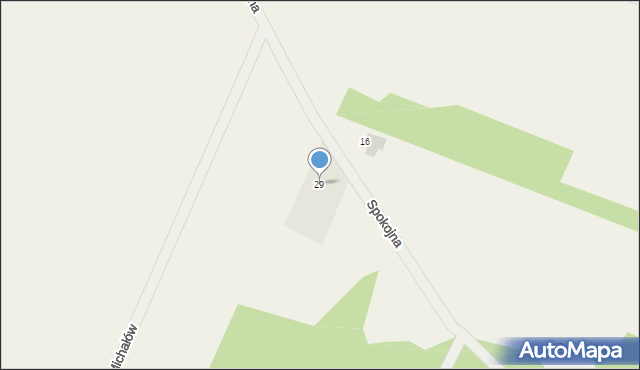 Michałów, Spokojna, 29, mapa Michałów