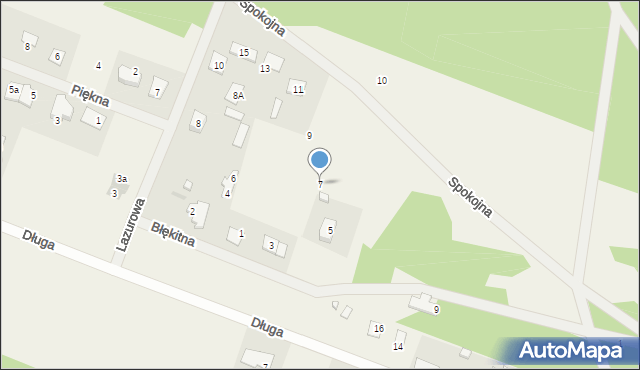 Michałów, Spokojna, 7, mapa Michałów