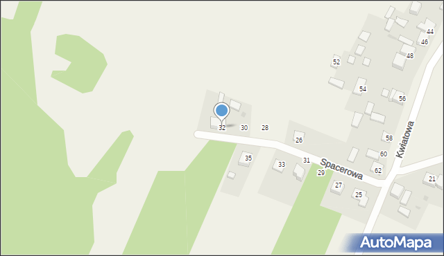 Michałów, Spacerowa, 32, mapa Michałów