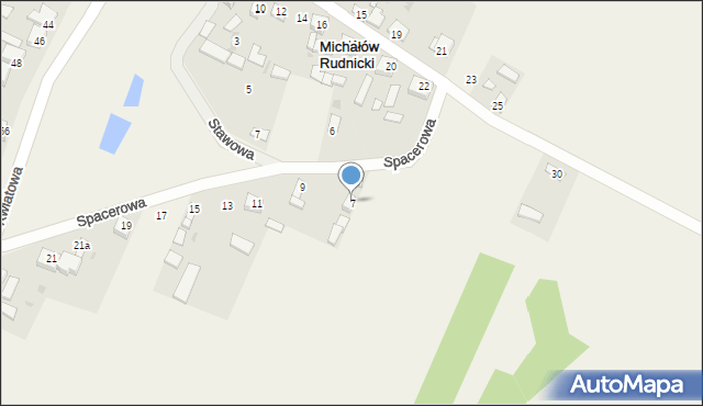 Michałów, Spacerowa, 7, mapa Michałów