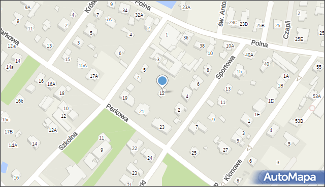 Michałowice, Sportowa, 12, mapa Michałowice