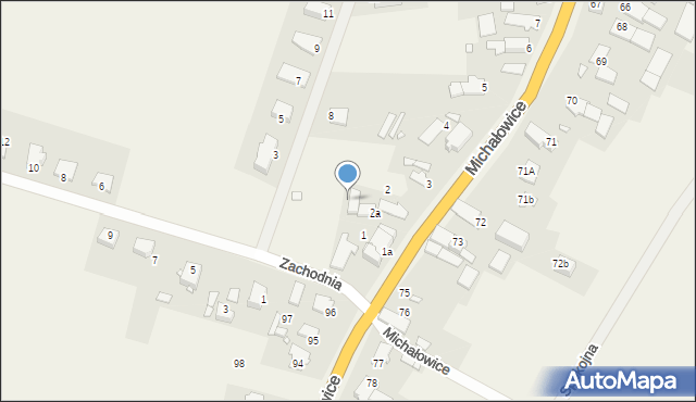Michałowice, Spacerowa, 4, mapa Michałowice