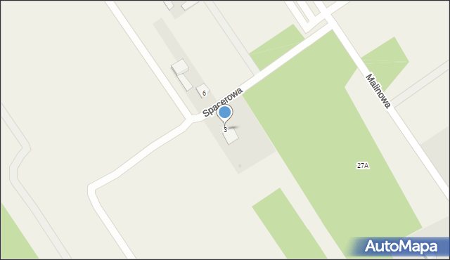 Michrów, Spacerowa, 3, mapa Michrów