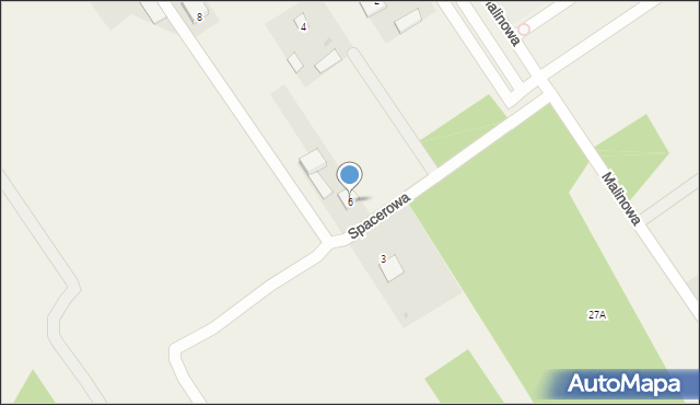 Michrów, Spacerowa, 6, mapa Michrów