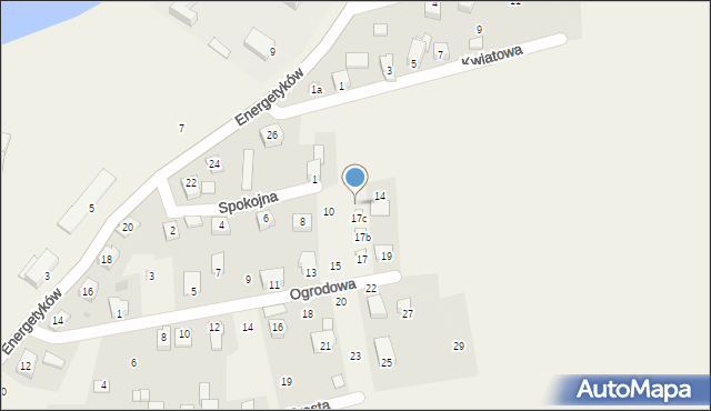 Międzybrodzie Żywieckie, Spokojna, 12, mapa Międzybrodzie Żywieckie