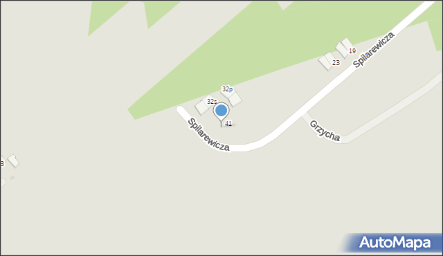 Mielec, Spilarewicza Edwarda, 43, mapa Mielca