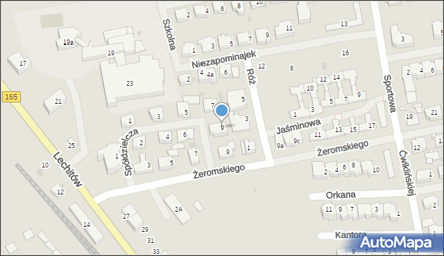 Mielno, Spółdzielcza, 9, mapa Mielno