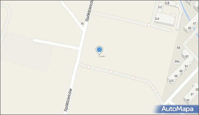 Mierzyn, Spółdzielców, 32, mapa Mierzyn