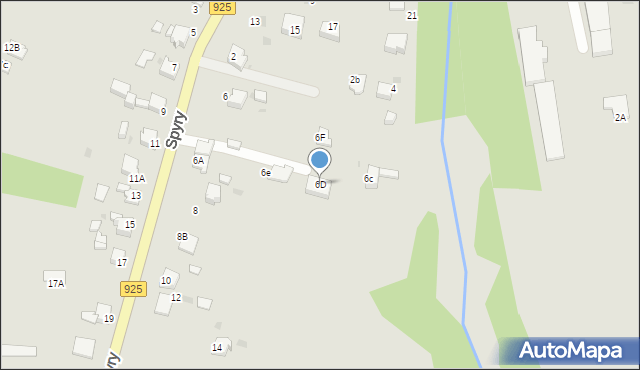 Mikołów, Spyry Ludwika, 6D, mapa Mikołów