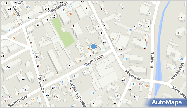 Mińsk Mazowiecki, Spółdzielcza, 1, mapa Mińsk Mazowiecki