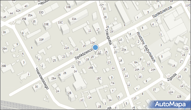 Mińsk Mazowiecki, Spółdzielcza, 14, mapa Mińsk Mazowiecki