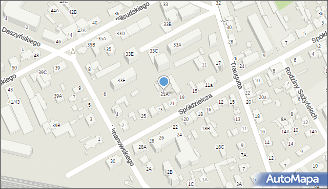 Mińsk Mazowiecki, Spółdzielcza, 21A, mapa Mińsk Mazowiecki