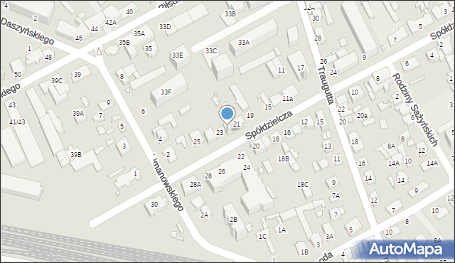 Mińsk Mazowiecki, Spółdzielcza, 23A, mapa Mińsk Mazowiecki