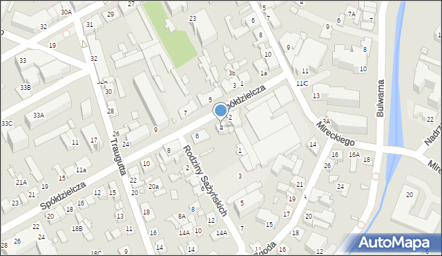 Mińsk Mazowiecki, Spółdzielcza, 4, mapa Mińsk Mazowiecki