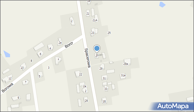 Mirachowo, Spacerowa, 27, mapa Mirachowo