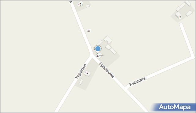 Mirzec, Spacerowa, 42, mapa Mirzec