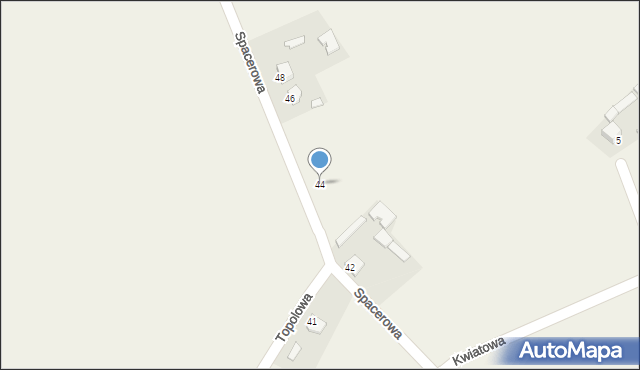 Mirzec, Spacerowa, 44, mapa Mirzec