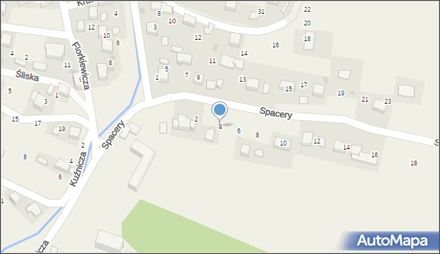 Młoszowa, Spacery, 4, mapa Młoszowa