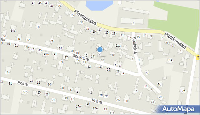 Modliszewice, Spokojna, 12, mapa Modliszewice