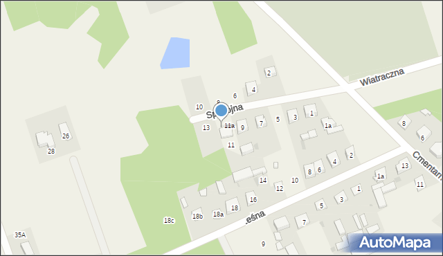 Mokobody, Spokojna, 11b, mapa Mokobody