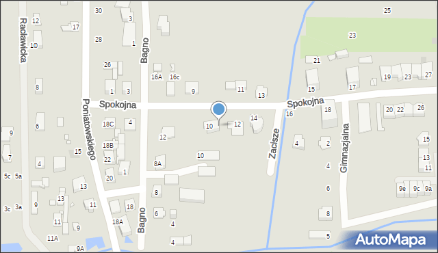 Mszczonów, Spokojna, 10A, mapa Mszczonów